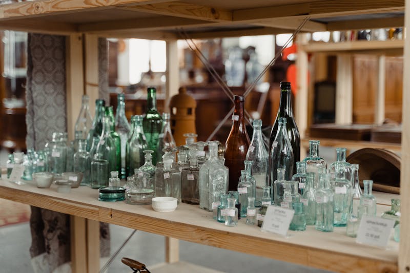 Assorted craft sodas in bottles